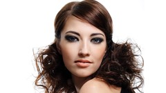 Woman faces blue eyes brunettes models