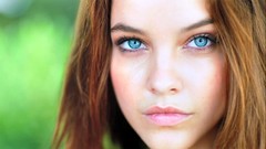 Woman faces blue eyes brunettes models barbara palvin