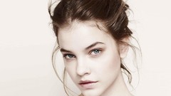 Woman faces blue eyes brunettes models barbara palvin