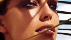 Woman faces blue eyes brunettes models emily didonato