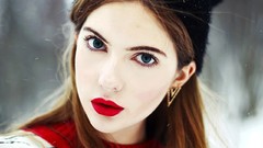 Woman faces blue eyes models ebba zingmark redheads Swedish 