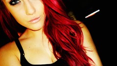 Woman faces blue eyes redheads