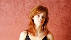 Woman faces blue eyes redheads