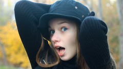 Woman faces blue eyes ukrainian Met-Art magazine Milena D