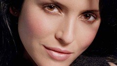 Woman faces brown eyes brunettes models Andrea Corr