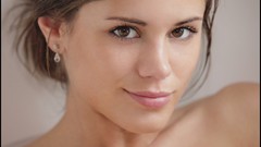 Woman faces brown eyes brunettes models pornstars Little Caprice