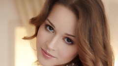 Woman faces brown eyes brunettes models Toxic A