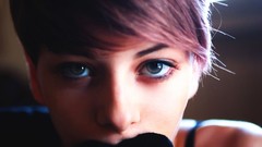 Woman faces brunettes