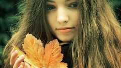 Woman faces brunettes