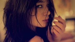 Woman faces brunettes