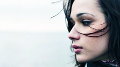 Woman faces brunettes