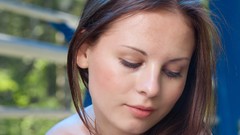 Woman faces brunettes