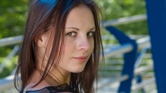 Woman faces brunettes