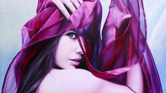 Woman faces brunettes