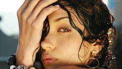 Woman faces brunettes