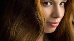 Woman faces brunettes