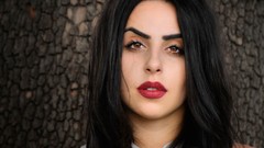 Woman faces brunettes