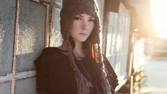 Woman faces brunettes