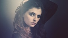 Woman faces brunettes