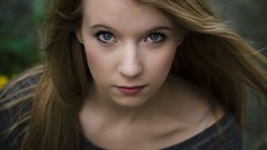 Woman faces brunettes