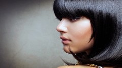 Woman faces brunettes