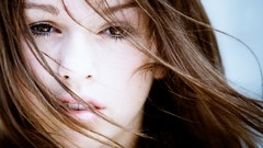 Woman faces brunettes