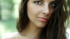 Woman faces brunettes