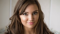 Woman faces brunettes