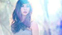 Woman faces brunettes