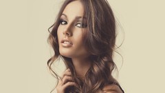 Woman faces brunettes