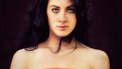 Woman faces brunettes black hair