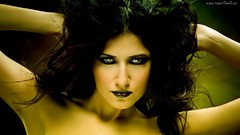 Woman faces brunettes digital art