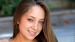 Woman faces brunettes freckles pornstars Nubiles magazine Remy 