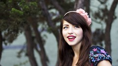 Woman faces brunettes Mandee Leslie