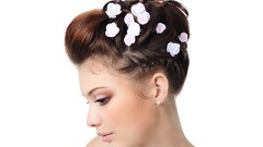 Woman faces brunettes models