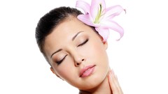 Woman faces brunettes models