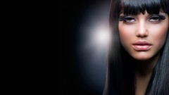 Woman faces brunettes models