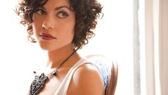 Woman faces brunettes models