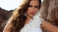 Woman faces brunettes models