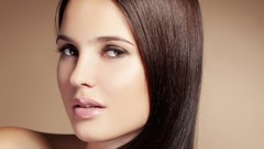 Woman faces brunettes models