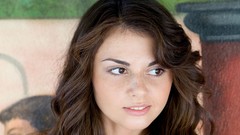 Woman faces brunettes models