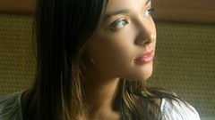 Woman faces brunettes models