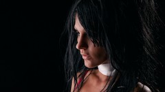 Woman faces brunettes models