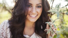 Woman faces brunettes models