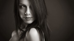 Woman faces brunettes models