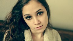 Woman faces brunettes models