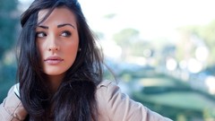 Woman faces brunettes models