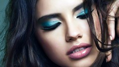 Woman faces brunettes models adriana lima