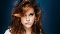 Woman faces brunettes models barbara palvin Simple Background 