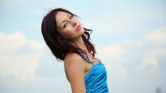 Woman faces brunettes models black hair Met-Art magazine Night A